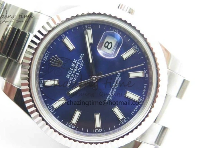 1229 DateJust 126334 SS Noob 1:1 904L Best Edition Blue Dial Stick Markers on Oyster Bracelet A Youthful 3169